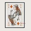 Vintage Poker Ace of Hearts Playing Cards Canvas Painting Queen And King Wall Art Pictures Room Home Club Bar Pub Decor Unframed