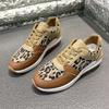 Fashion Leopard Print Wedge Sports Shoes for Women 2024 Fashion Platform Sneakers Woman Plus Size 43 Lightweight Ladies Walking Shoes