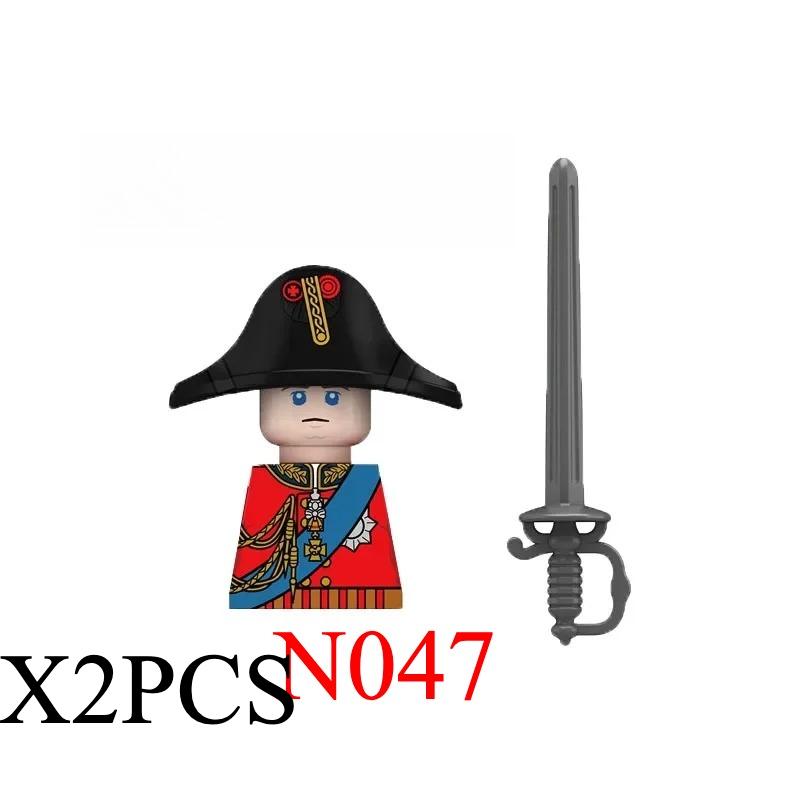 Medieval Napoleonic War Soldiers Figures Military MOC Building Block Knights British French Fusilier Rifles Weapon Kids Toy B08