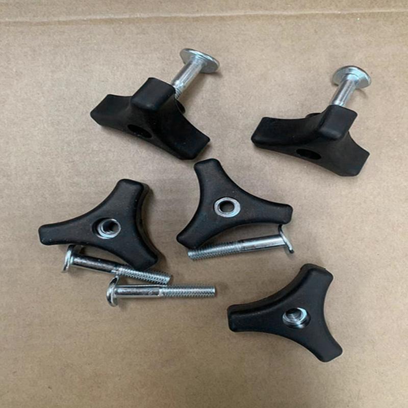 A96I-10 Set Triangle Handle Bar Wheel Knob And Bolt Fasteners Replacement For Lawn Machine Lawn Mower Accessories