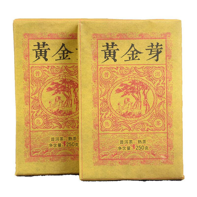 

Чай Yunnan Pu er Ripe Golden Bud Ripe Tea Brick 250г