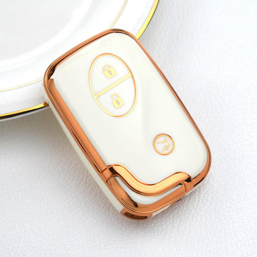 3 Buttons Auto Key Shell Keyless Protector for Lexus LX570 IS350 RX350 IS250 GS430 ES350 GS350 TPU Car Key Case Cover Fob