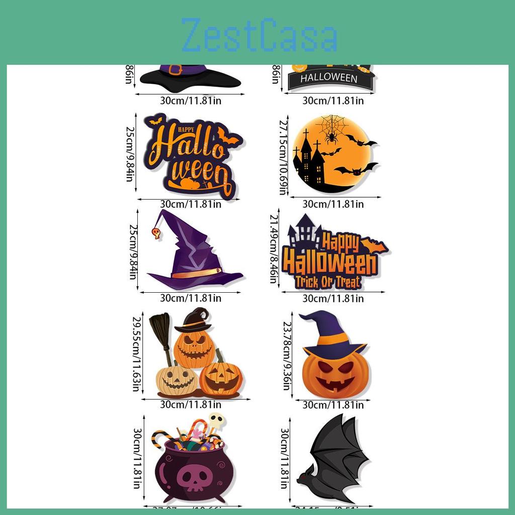 Halloween Door Hanging Decor With Pumpkin And Bat Paper Scene Setter For Party Celebrations