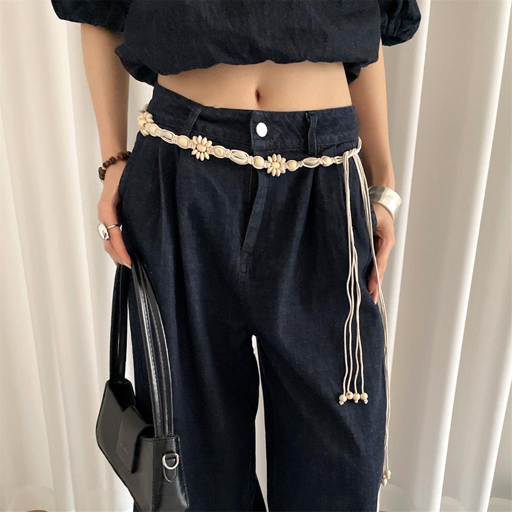 Ethnic Seashell Waist Rope Adjustable Bohemian Waist Belt Waist Jewelry For Women Music Festival Fashion Accessory