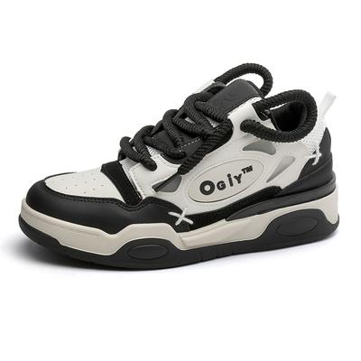 New Couple Lace-up Bread Shoes Men's Net Celebrity Street Platform Heightened Skateboard Shoes Men's Sneakers C209