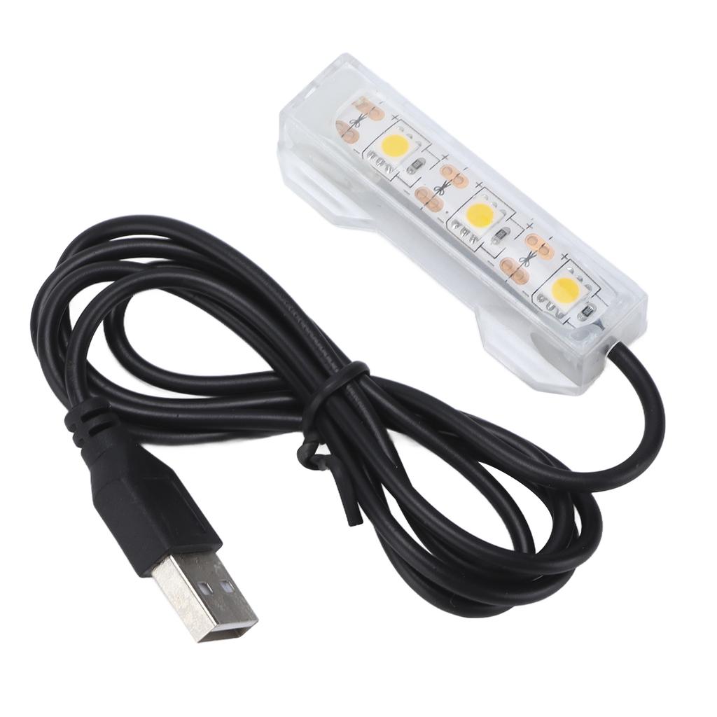 Aquarium Light USB Charging Plastic Fish   LED Light for   Plants Landscape