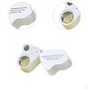 Jewelers Loupe Magnifier 2 Lens with Light Easy To Use Gift Practical Handheld Foldable 30x 60x for