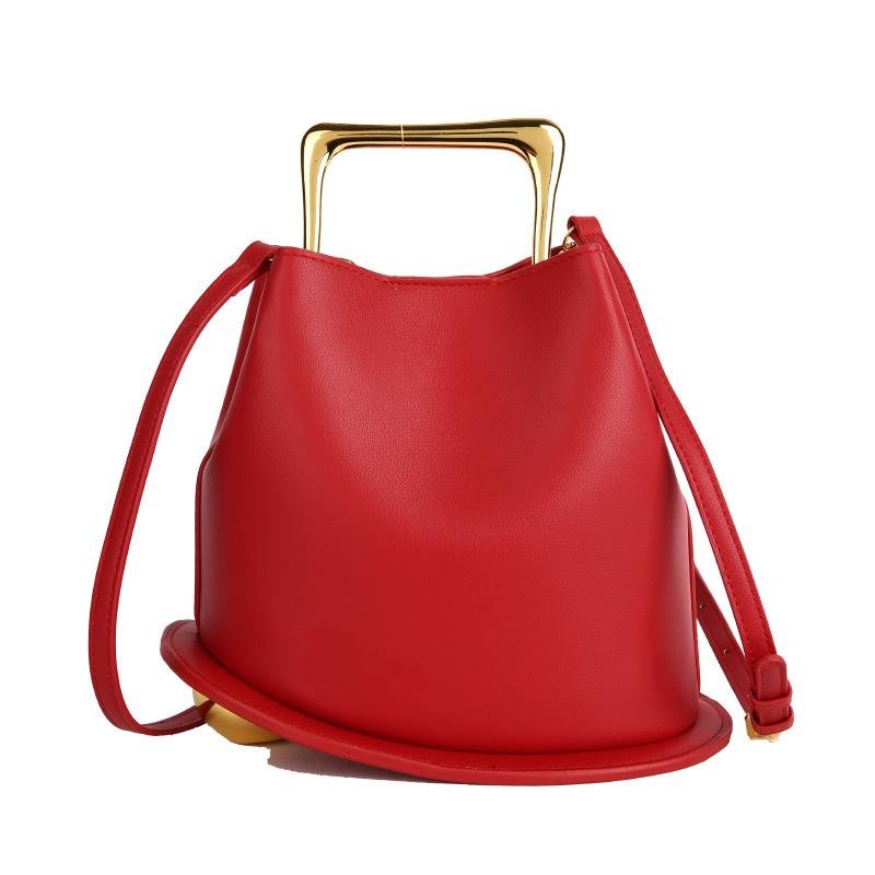 

Fashion Designer Bucket Bags for Women Shoulder Bag Luxury Soft PU Leather Handbags Crossbody Bag Ladies Clutch 25x21x14CM