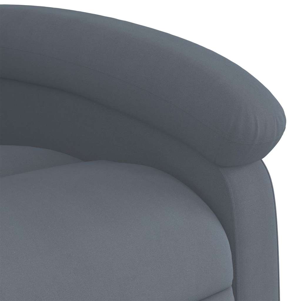 Electric Massage Chair Dark Grey Velvet