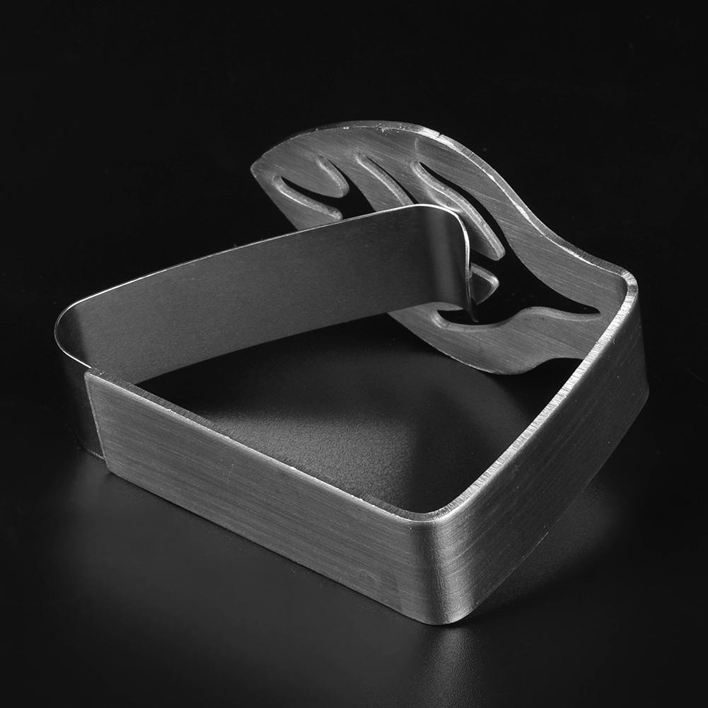 Dicker Tischdeckenclip aus Edelstahl, Tischdeckenclip für die Küche, rutschfester Tischclip(Blätter)