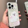 Cartoon Pomeranian puppy Apple 16promax mobile phone case all-inclusive iPhone15 anti-drop 14 cute 13 female 17p