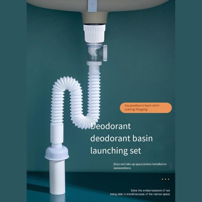 Lavandino Scarico Lavabo Idraulico Tubo di Scarico Flessibile Universale Tubo Flessibile per Scarico Lavandino Sifone Lavandino Filtro Lavandino Tubo di Scarico