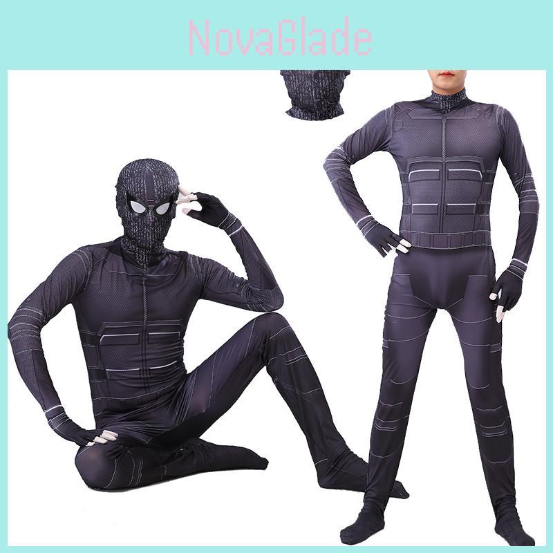 Spider-man Far From Home Stealth Suit Cosplay Costume Zentai Bodysuit With High Elasticity