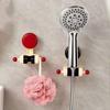 Movable Suction Cup Shower Head Holder, Home Use Fixed Shower Bracket, Drill-Free Adjustable Shower Head Holder