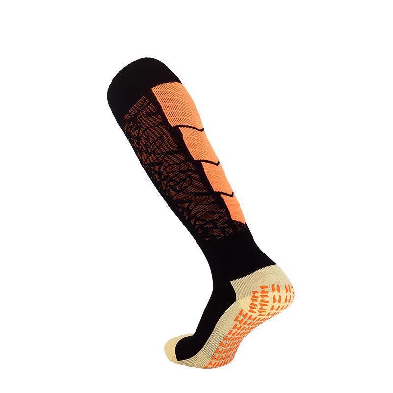 Men's Non-Slip Long Tube Football Socks - Professional Sports Socks with Towel Bottom for Training and Competition