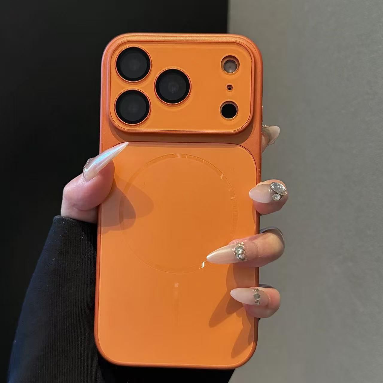 

High-End Solid Color Ceramic Back Panel Case for iPhone 17 Pro Max and iPhone 16/15 iPhone 17 Pro