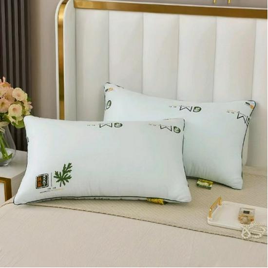 Neck Support Pillow with Non-Collapsing Core & Cover, 48x74cm, Ideal for Home, Hotel or Dorm Use