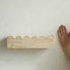 Boho Wooden Wall Shelf, Natural Pine Wood Floating Shelf, Scalloped Edge Display for Nursery, Kids’ Room, or Home Decor Nordic