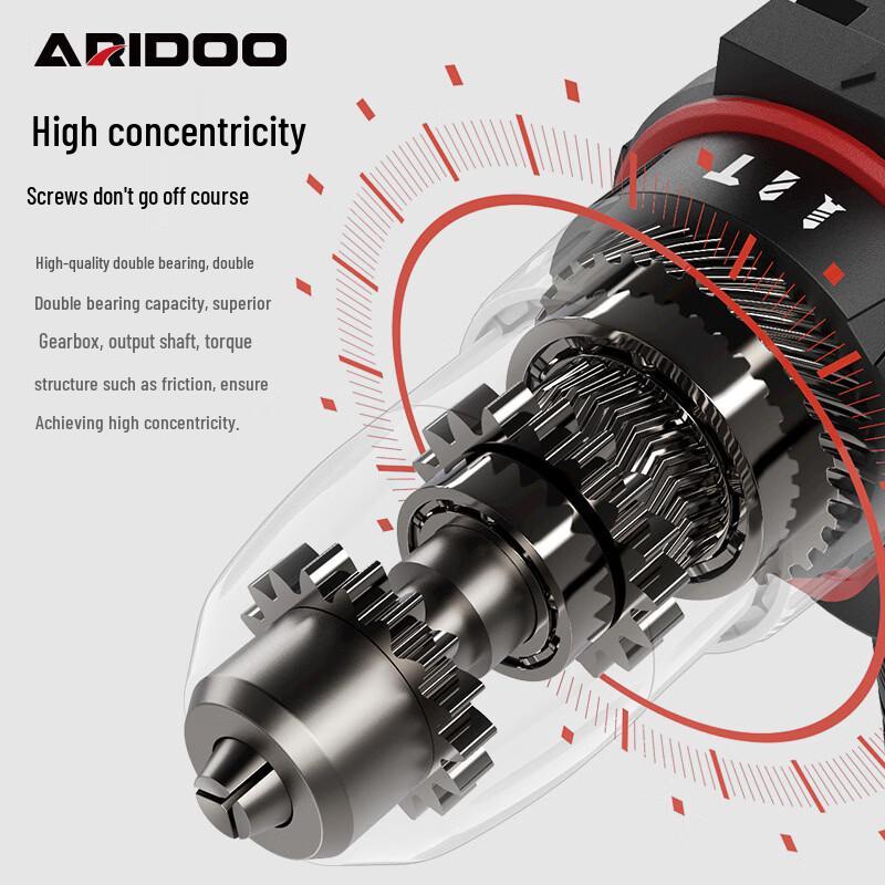 Araidun 12V Cordless Brushless Impact Drill & Screwdriver CN Plug (adapter Included)