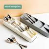 Multi-purpose Cutlery Storage Tray Cutlery Fork Spoon Compartmentalized Organizer Kitchen Drawer Categorized Storage Boxes