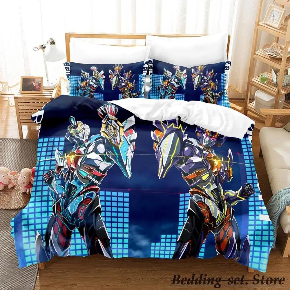 Ssss Gridman Bedding Set Single Twin Full Queen King Size Bed Set Adult Kid Bedroom Duvetcover Sets Anime Parure De Lit Bed
