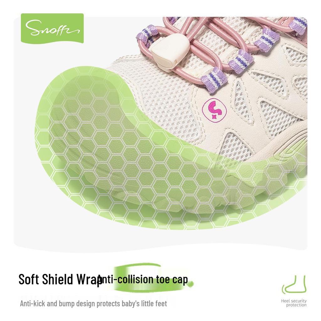 Snuffy Kids' Spring 2026 Sports Shoes - Non-slip, Soft Sole, Mesh Outdoor Running Sneakers