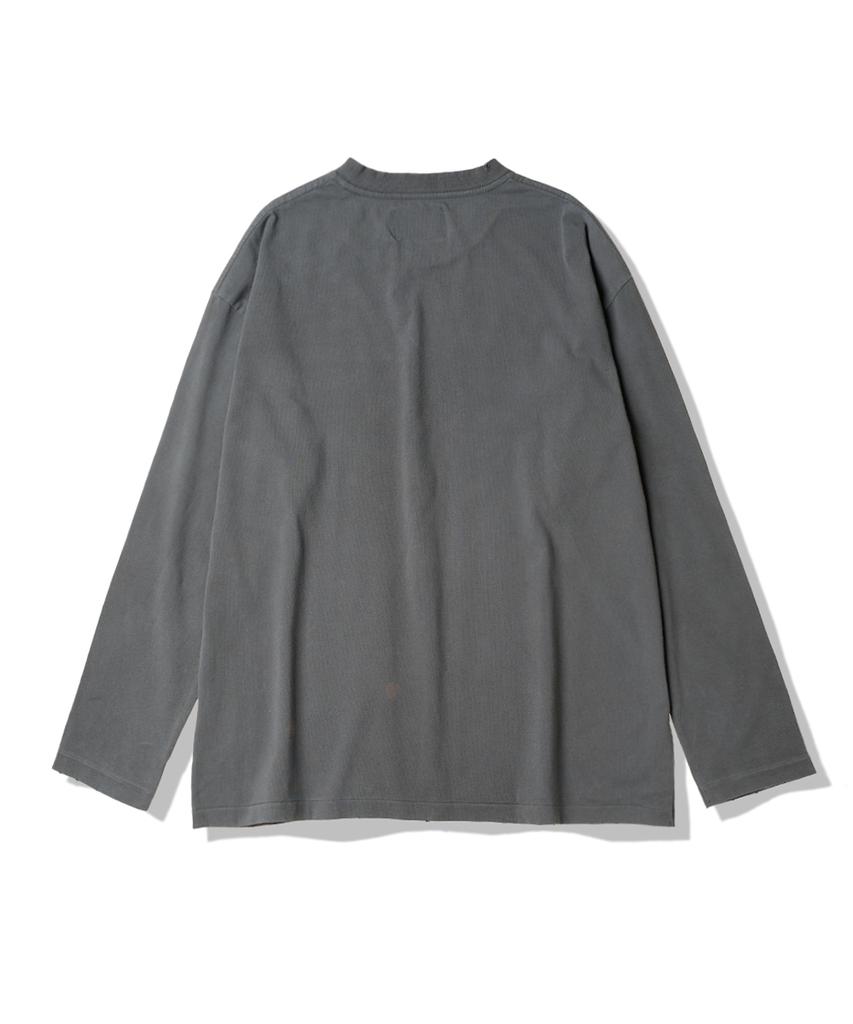 SEVENSELAH Heartbone Vintage Washed Long Sleeve Vintage Black