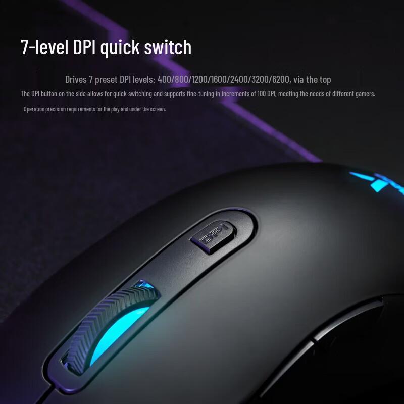 Rapoo V22S Ergonomic Wired Gaming Mouse