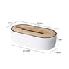 Quality Bamboo Cover Tissue Box Table Decoration Height-Adjustable Tissue Case Desktop Napkin Storage Box Home