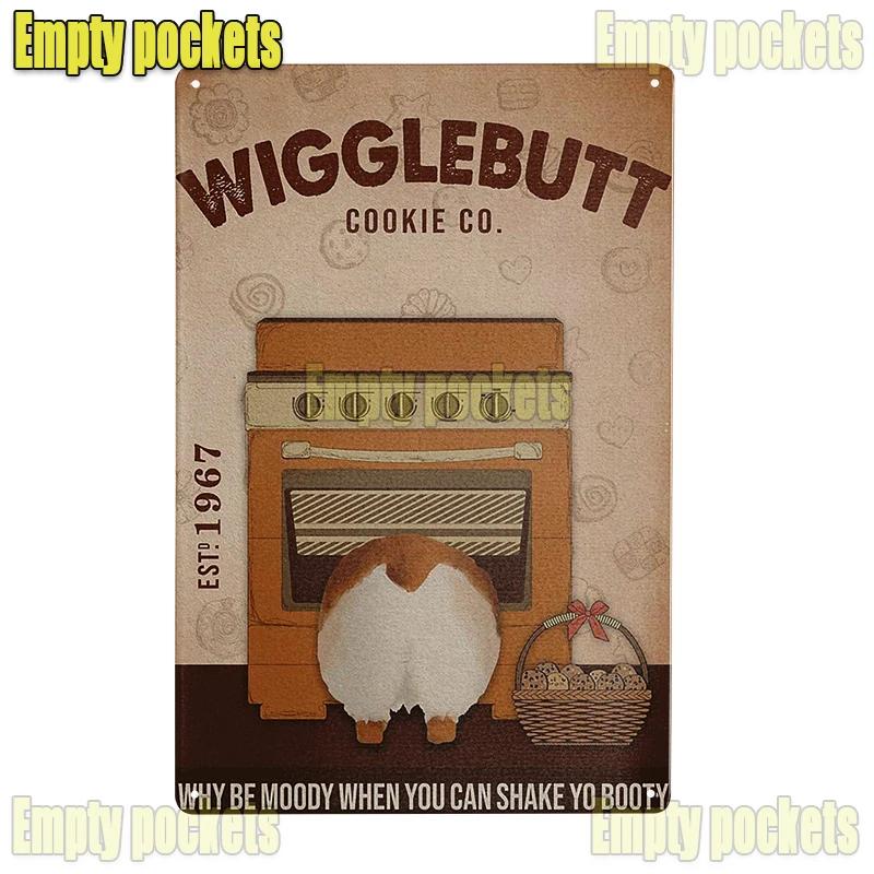 Vintage Pet Dog Corgi Tin Sign Plates for Pet Shop Bedroom Living Room cafe Kitchen metal wall art Decor Gift for Dog Lover