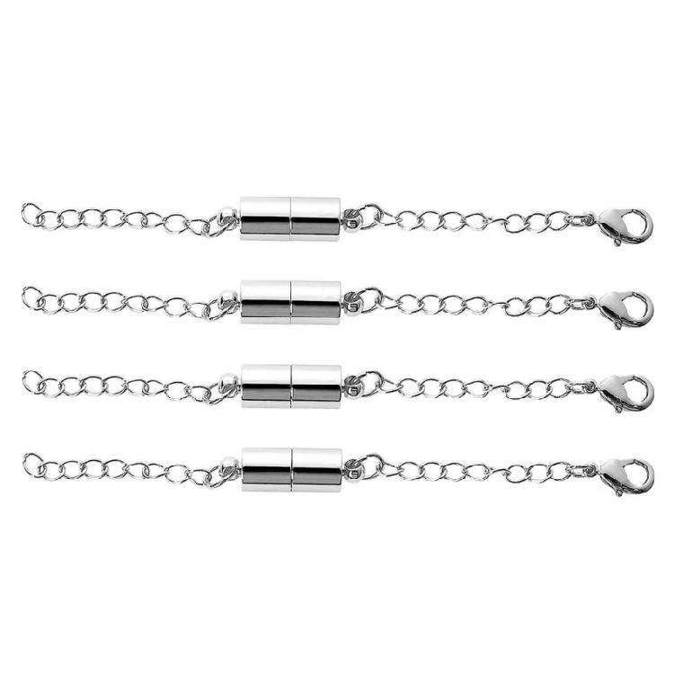 

Magnetic Jewelry Connector Chain Gold and Silver Chain Extensions for Accessory серебряный