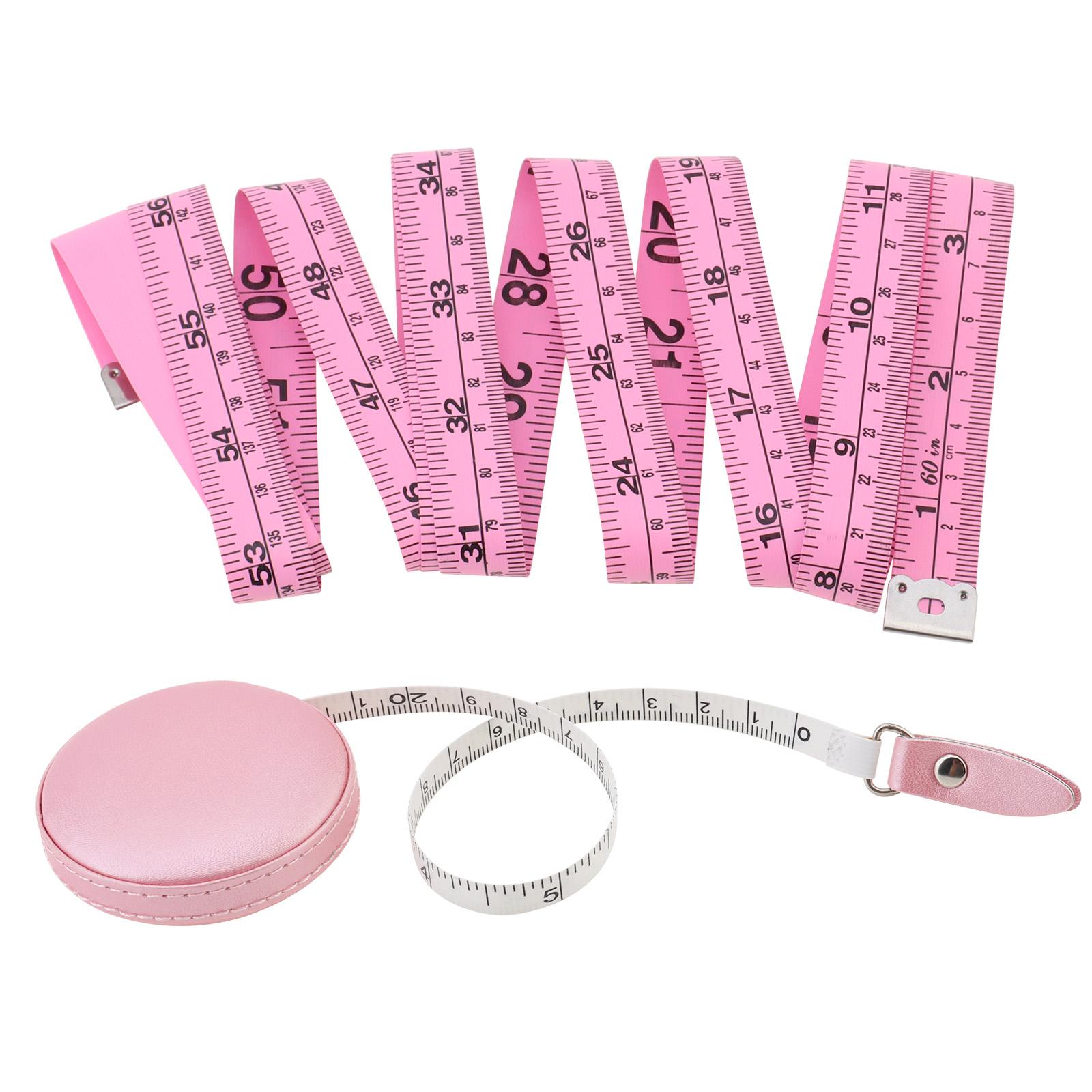 

2pcs Retractable 1500mm 60inch Flexible Soft Tape Measure Body Measurement Sewing Tailoring Measuring Kit