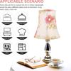 Table Lamp Shade Cloth Lamp Shade Pendant Light Shade Fabric Barrel Lampshade Clip On Bulb Lamp Cover Chandelier Lampshade Replacement for E27 Table