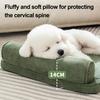 Large Dog Bed Anti-Slip Orthopedic Pet Pad with Removable Washable Cover Puppy Sleeping Cushion with Neck Support for Indoor Floor Small Medium Large