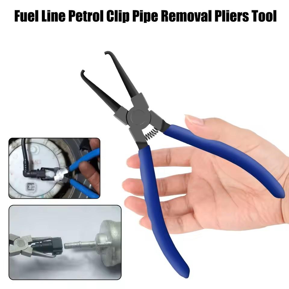 Petrol Clip Repair Tool Quick Release Pliers Removal Multifunctional Portable Carbon Steel Fuel Line