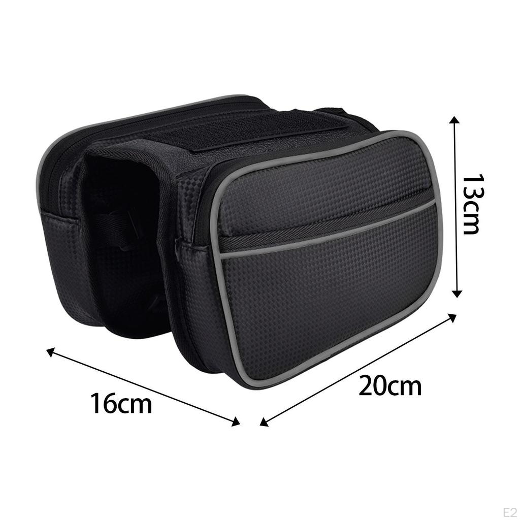 Bicycle Bag Touch Screen Phone Holder Front Frame Waterproof Bike
