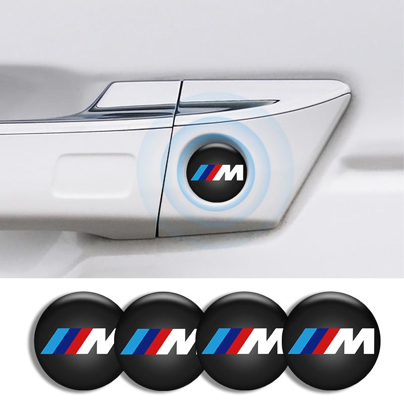 Hot For BMW M Car Emblem Lock Keyhole Decoration Protector Sticker Accessory For BMW M 1 3 5 6 Series X1 X3 X5 X6 G12 G01 G02 G03 G20 G32 G11