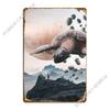 Silver Lining Metal Sign PaintingCustomized Cave Garage Wall Cave Tin Sign Poster