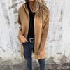Fall Winter Women's Oversized Long Sleeve Hooded Mid-length Cardigan Coat Casual Fashion Outerwear for Women