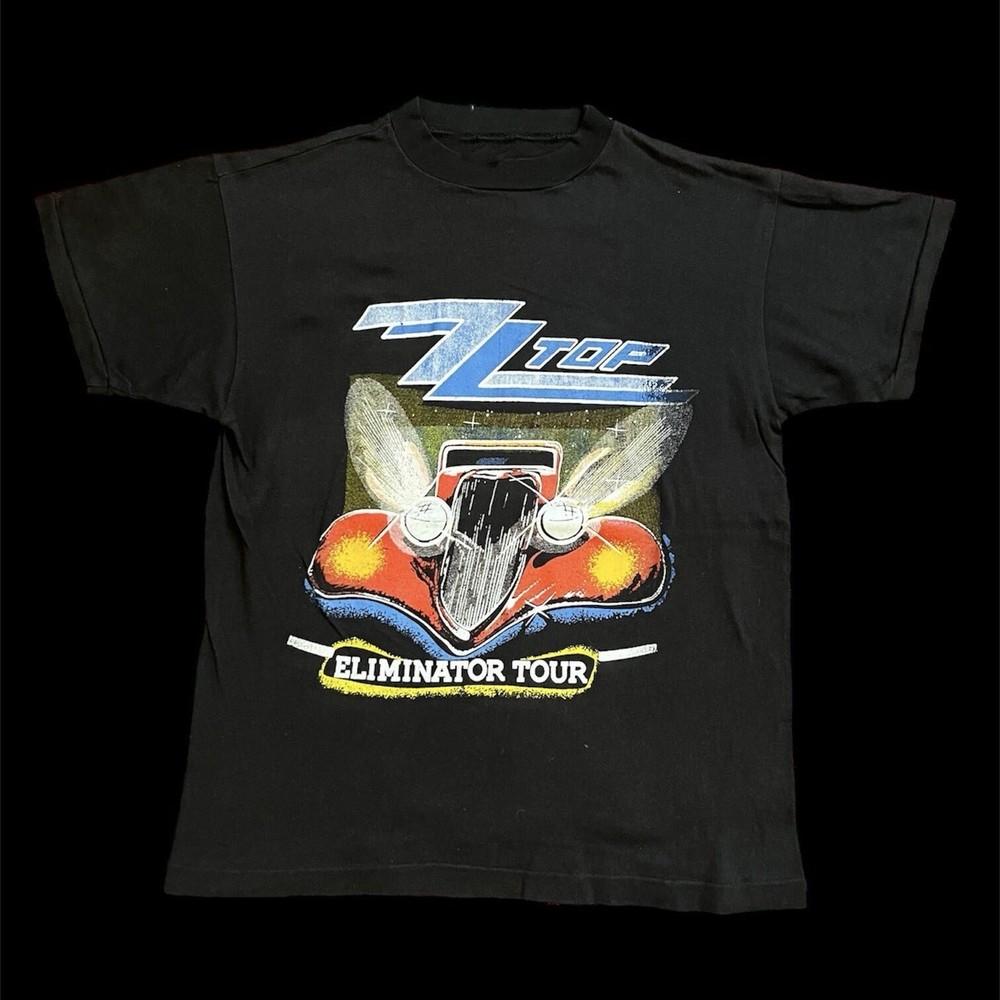 

Новая Винтажная Футболка ZZ Top Eliminator Tour 1983 Подарок для Фанатов Унисекс Все Размеры DO21 Унисекс Футболка S