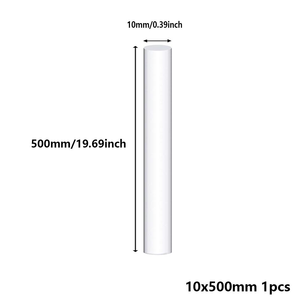1-5pcs DIY Clear Acrylic Rods 500mm Round Bars - Easy Cut & Shape for Custom Builds, Craft Projects