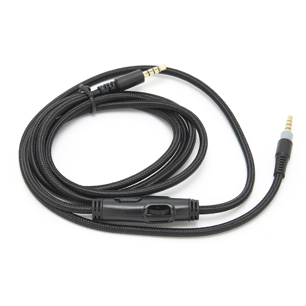 Headphone Cable 3.5mm Male To Male Audio Cable with Volume Control for HyperX Cloud