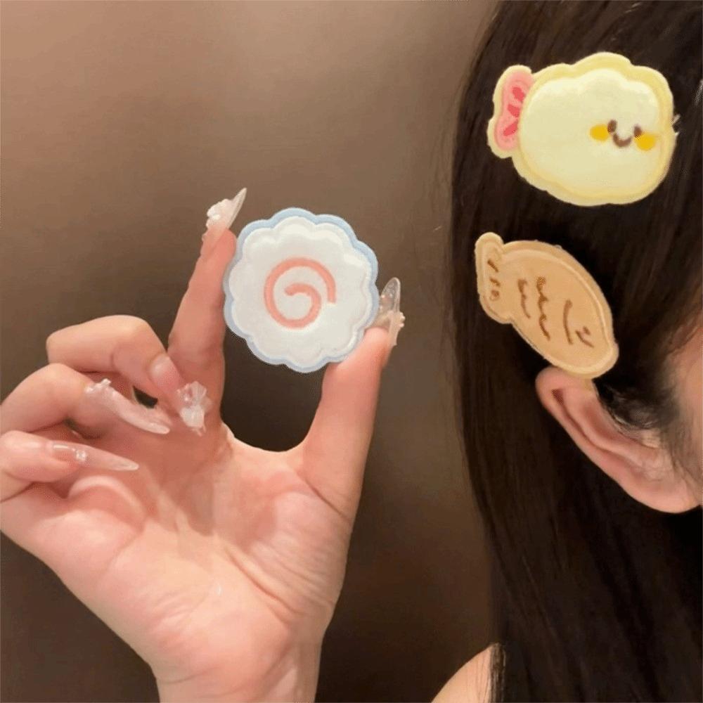 Shrimp Bangs Hair Stickers Cute Food Pattern Tape Hair Styling Tool Hair Styling Tool Women Girls