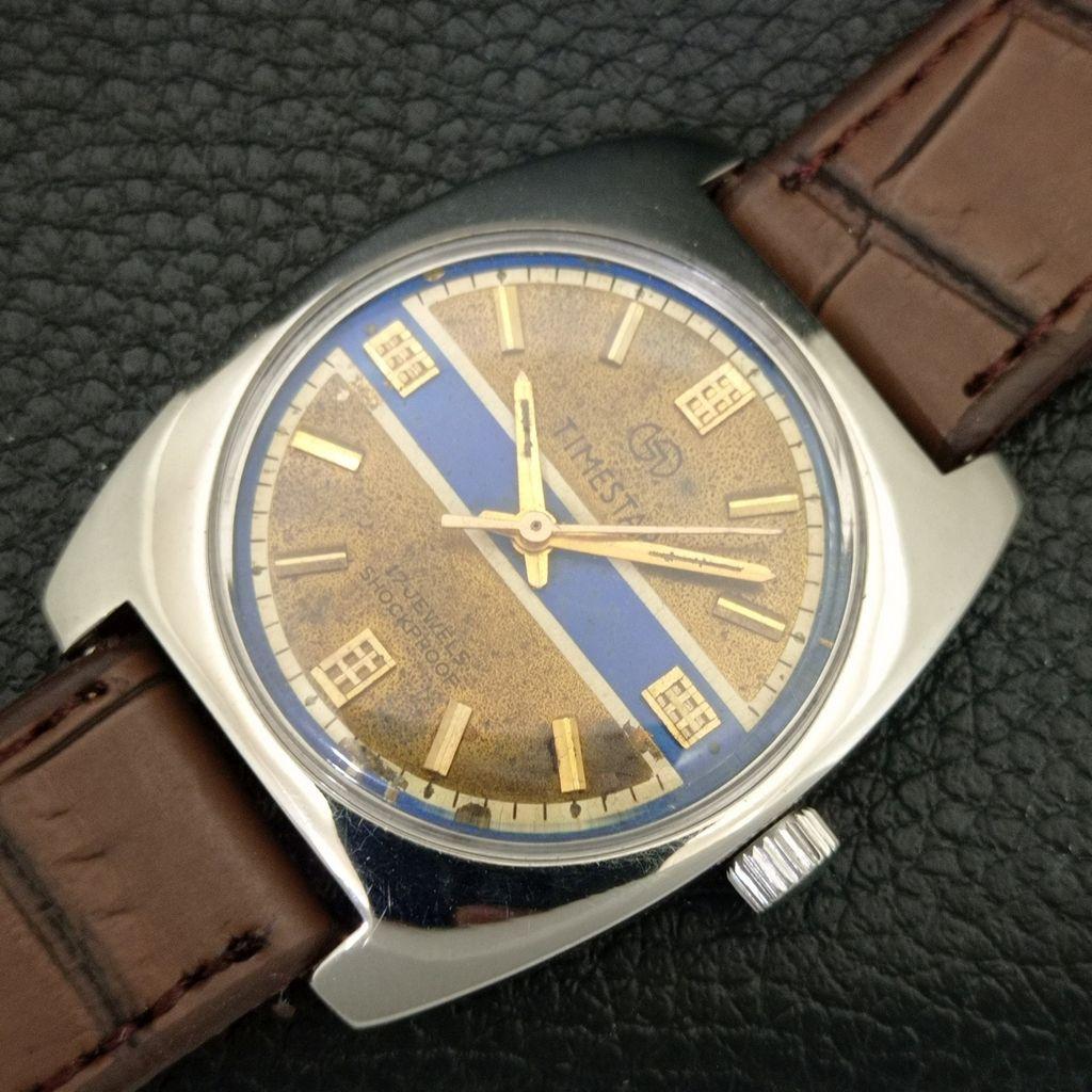 VINTAGE TIMESTAR HAND-WINDING INDIAN MENS REFURBISHED WATCH a704657-1