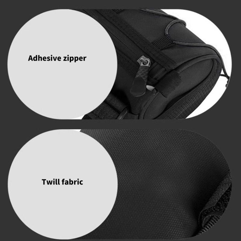 Large Capacity Bike Frame Storage Bag Regulable Front Tube Bicycles Organizers for Commuting Accessories