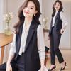 Costume 3 pièces professionnel pour femme avec gilet