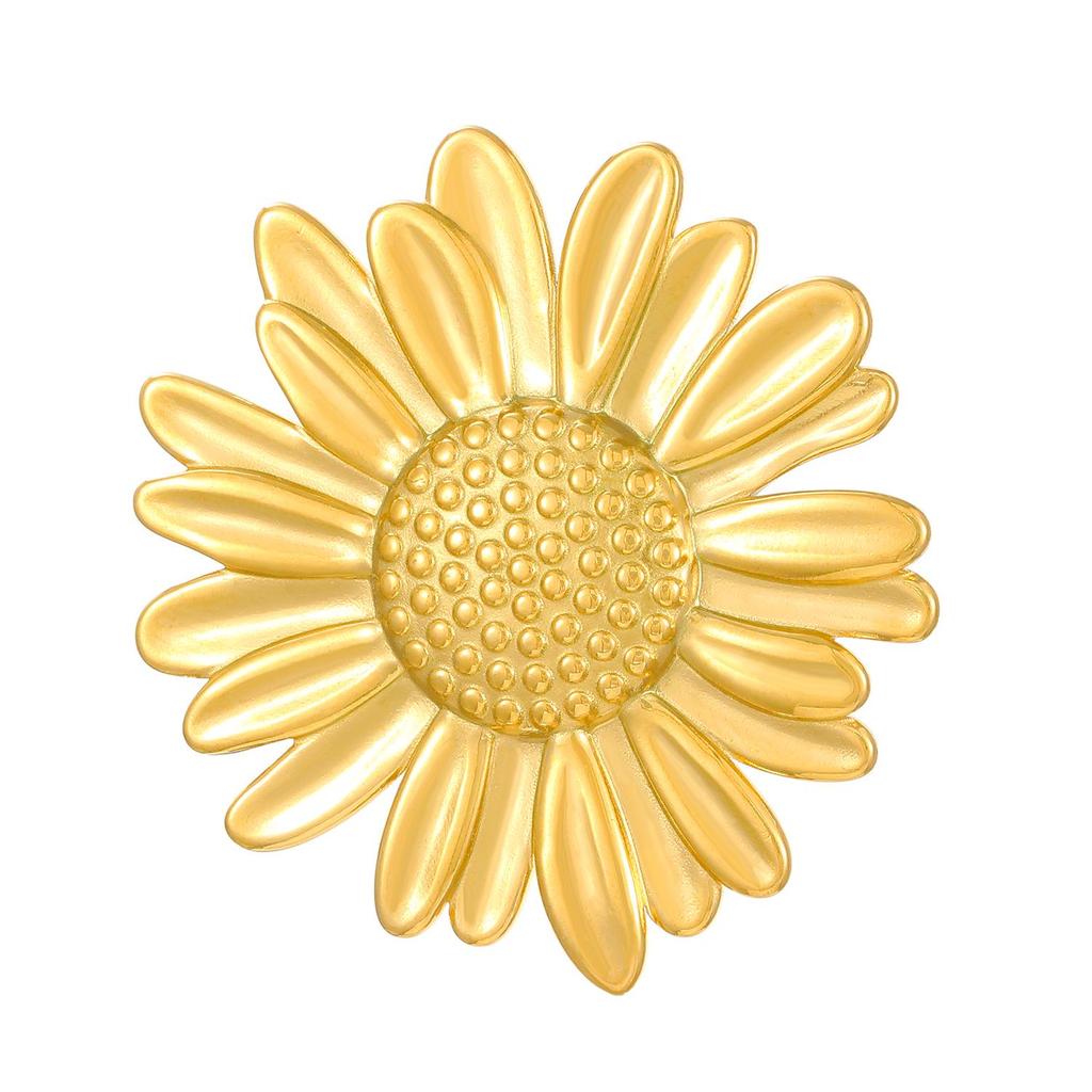 High-End Edelstahl Blumen- & Seestern Offener Ring für Damen