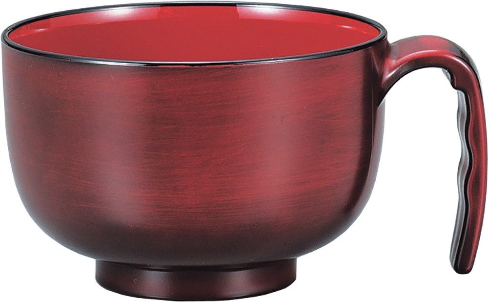 soup bowl with Akane wood grain 71685 Microwave-safe handle, 380ml, pattern,