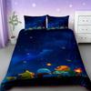 Pikachu Bedding Set Cartoon Anime Children Bedroom Quilt Cover Boy Girl Bedclothes Single Double King Pikachu Duvet Cover Gift