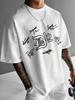 Unisexs Vintage D12 Crew Signatures Print Tshirt 100 Polyester Streetwear Tee Loose Fit Hip Hop Tops Sxxl